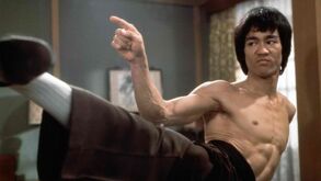 Bruce Lee en la película Operación Dragón.