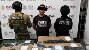 Detenido con drogas y armas