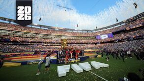 España celebrando el campeonato en el Mundial 2026