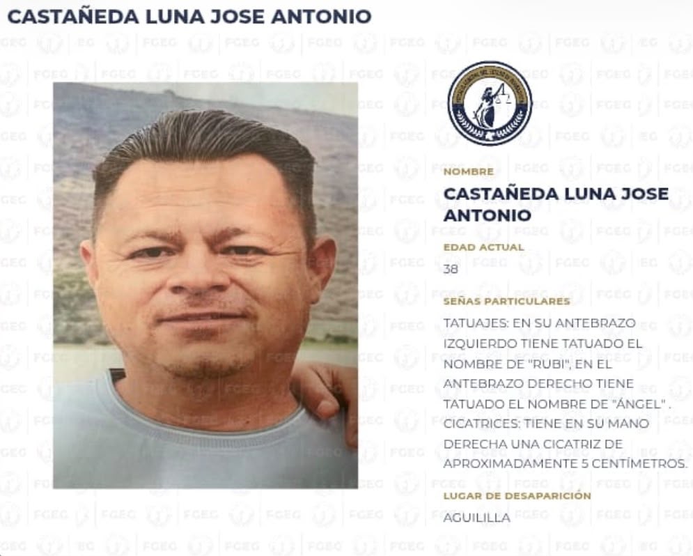 José Antonio Castañeda Luna viajó de Pénjamo, Guanajuato a Michoacán para vender productos naturistas con más farmacias y ya no regresó.
