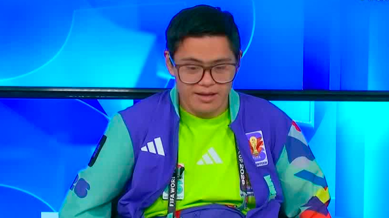 Un voluntario con síndrome de Down hizo historia al convertirse en el primero en participar en una Copa del Mundo.
