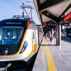 El tren ligero de la Línea 4 en una de las estaciones que conecta distintos municipios de Guadalajara