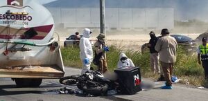 Un joven motociclista de 18 años falleció sobre la avenida Paseo de la Amistad en Escobedo