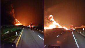 Un aparatoso accidente entre un tráiler y una pipa que transportaba diésel provocó el cierre de la carretera federal 57, una de las vías más transitadas.