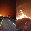 Un aparatoso accidente entre un tráiler y una pipa que transportaba diésel provocó el cierre de la carretera federal 57, una de las vías más transitadas.