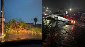 La intensa lluvia acompañada de fuertes rachas de viento que se registró la noche del lunes dejó diversas afectaciones en distintos sectores de Celaya.