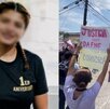 Protesta por muerte de Dafne Zapata, joven de Tamaulipas