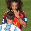 Momento tenso durante la Final