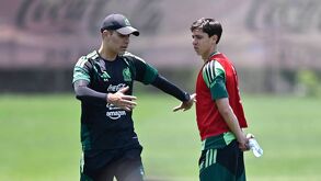 Rafa Márquez en un entrenamiento con la Selección Mexicana.
