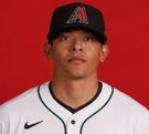 Una foto de Gerardo Carrillo con el uniforme del equipo de Arizona Diamondbacks