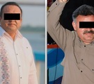 Dos hombres vestidos con una camisa y los ojos cubiertos por una acusación en su contra.