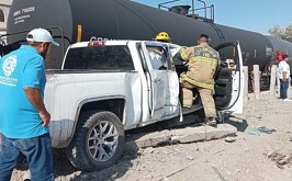 El conductor fue trasladado por su propios medios a un hospital de la localidad.