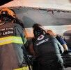 Accidente de camión de carga en Escobedo.