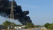 Fuerte incendio en empresa de transporte en Pesquería, Nuevo León. TD a las 6 Monterrey, 22 de julio 2026