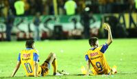 Ambos ídolos veían a su gente festejar el pase a la Gran Final.