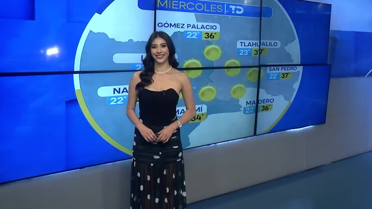 Fanny Ramírez nos da el pronóstico del tiempo en Laguna para este miércoles 22 de julio 2026.