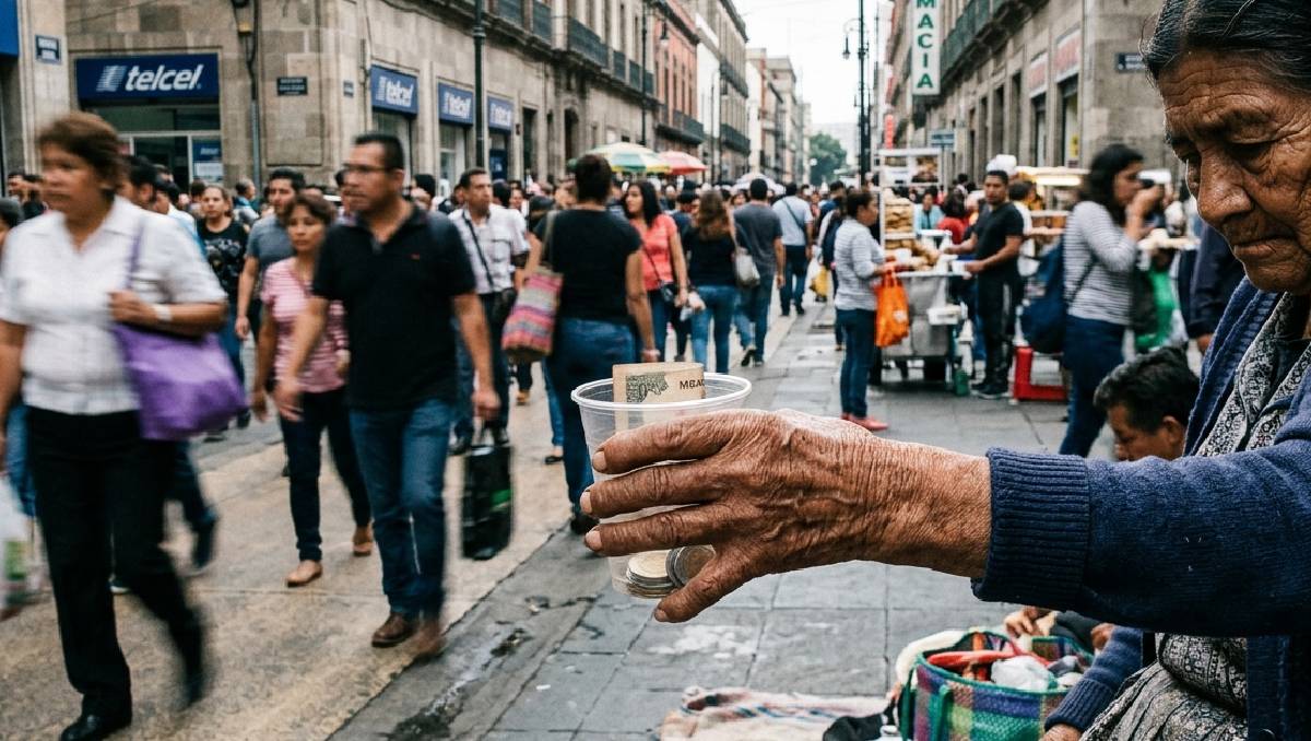 Una de los sectores más afectados por el abandono son los adultos mayores| Foto generada con Gemini