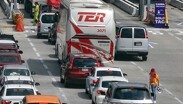 Aspecto del tráfico en una caseta de la Autopista México-Puebla / Agencia Cuartoscuro