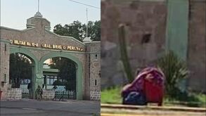 Maletas que aparecieron al exterior del Campo Militar de Durango.
