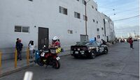 elementos policía de Monterrey acuden a parroquia de Monterrey ante fallecimiento hombre mayor