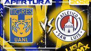 Tigres recibe a Atlético San Luis en la jornada 2 del Apertura 2026 de la Liga MX.