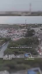 Un dron captó la magnitud de la destrucción que dejaron los terremotos del 24 de junio en Venezuela. Edificios colapsados y calles cubiertas de escombros en La