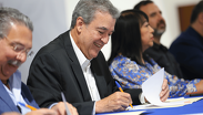 Firma convenio Tren del Norte Saltillo-Nuevo Laredo