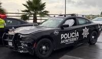 Durante la maniobra, dos elementos de la Policía de Monterrey resultaron lesionados