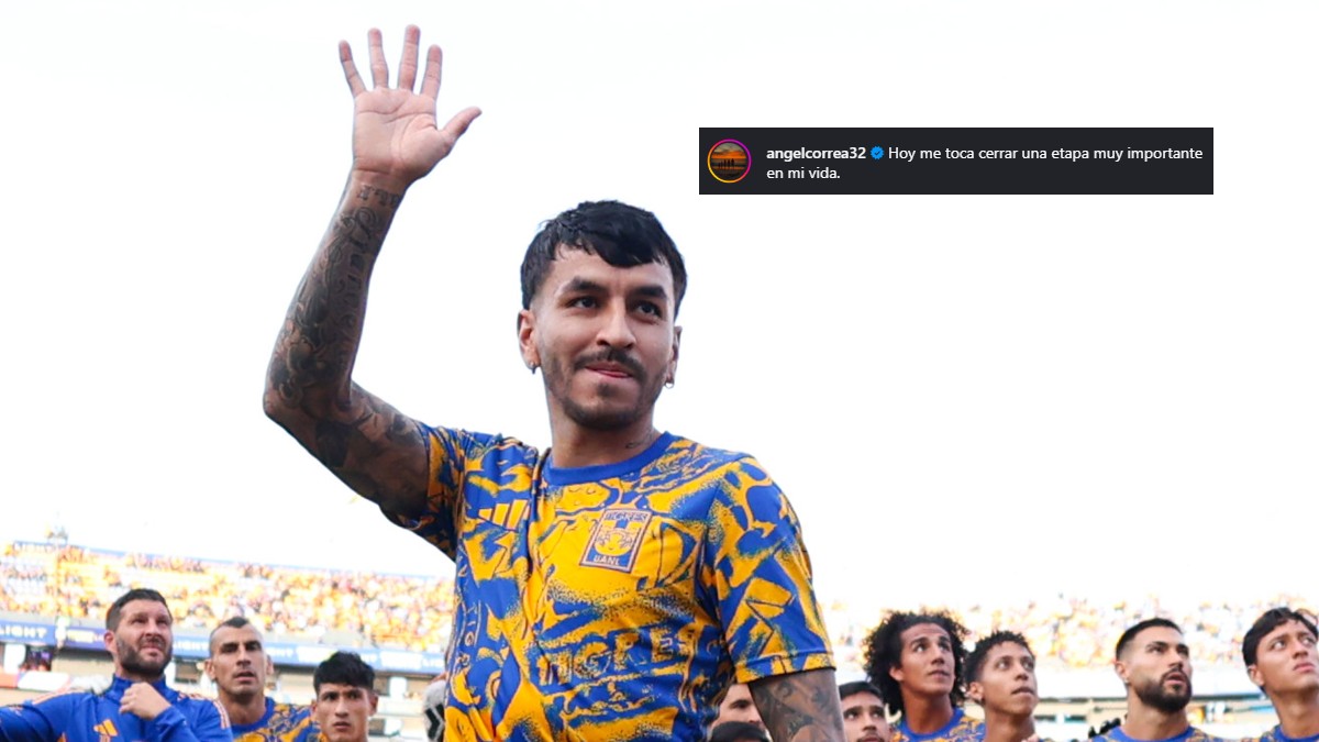 Ángel Correa recibiendo el número 7 en el homenaje a Geronimo Barbadillo.
