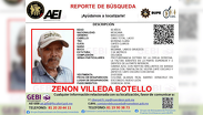 Reporte de búsqueda Zenon Villeda adulto mayor de Escobedo / Especial.
