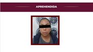 La mujer fue detenida en la colonia Plutarco Elías Calles | Cortesía