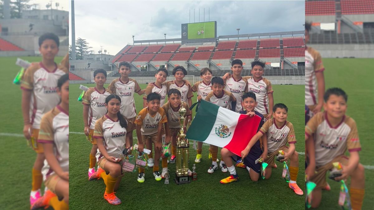 La Selección infantil de Toluca fue campeona del Torneo Internacional de Fútbol en Japón.