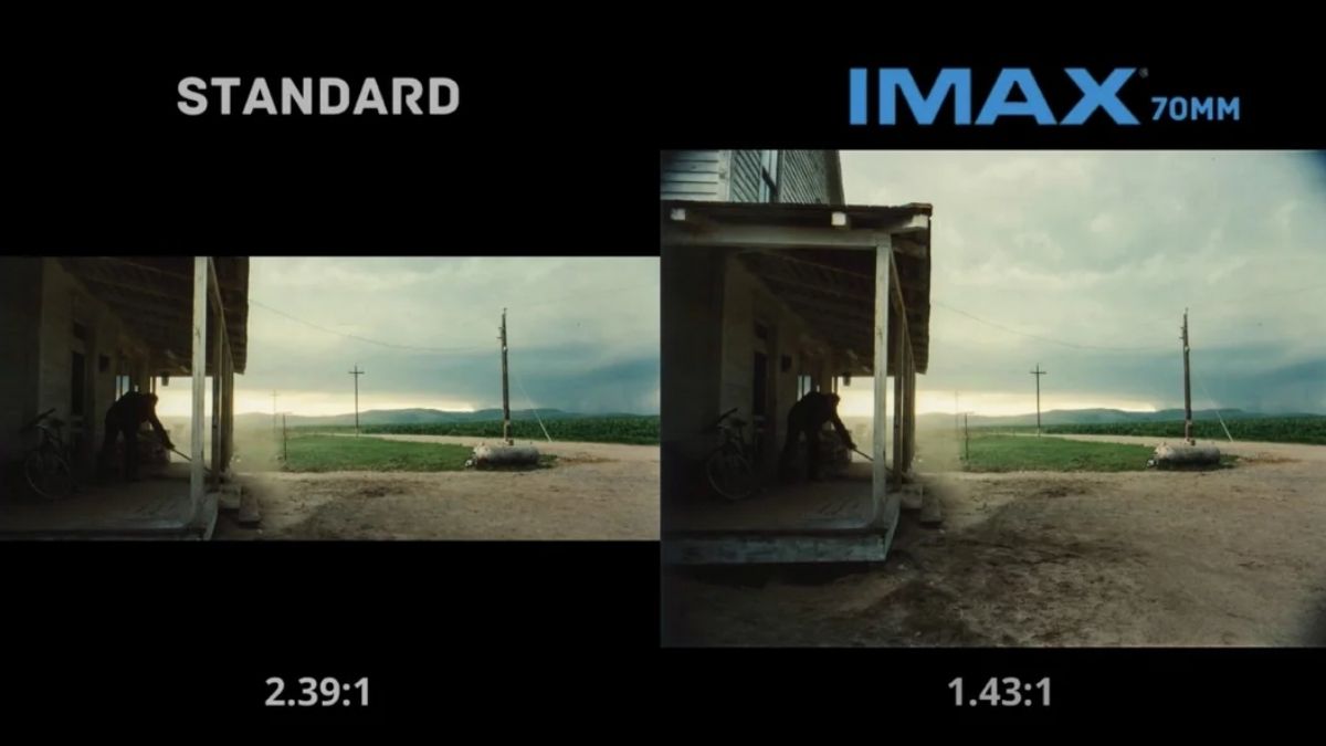 Comapración formato tradicional vs IMAX en el cine