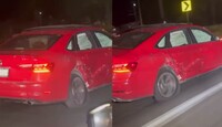 Automovilista huyendo tras choque en Carretera Nacional