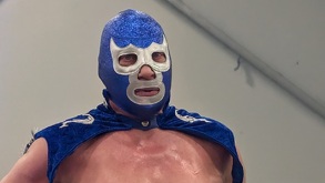 Blue Demon Jr. en un ring durante una de sus últimas luchas como profesional.