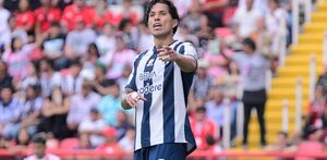 Durante el encuentro contra Necaxa