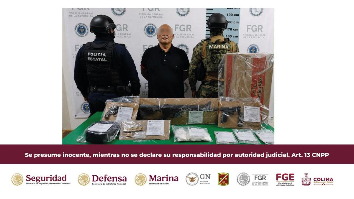 Detienen en Manzanillo a Fernando 'N', alias 'El Cebollo', presunto operador de 'La Mayiza'. Aseguran armas y droga en operativo conjunto. Conoce los detalles.