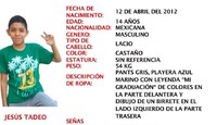 Se observa a  un joven y se leen sus características físicas.