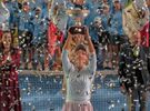 La croata venció a Caroline García en 3 sets