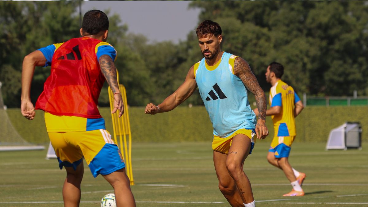 Juan Sánchez Purata en un entrenamiento de Tigres.