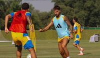 Juan Sánchez Purata en un entrenamiento de Tigres.