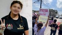 Protesta por muerte de Dafne Zapata, joven de Tamaulipas