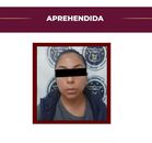 La mujer fue detenida en Pachuca