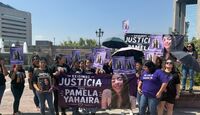 Familiares y colesctivos exigen justica tas feminicidio de Pamela Yahaira en Monterrey