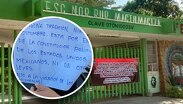 Alumnos denunciaron haber sido privados del derecho de utilizar los baños, por lo que han tenido que hacerse en los pantalones / Jhonatan González
