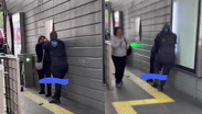 Policías protagonizan riña en la estación Ayuntamiento de la Línea 1 del Metrobús