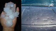Las bolas de granizo causaron daños a vehículos | Usi Toledo