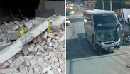 Chofer atrapado grita pidiendo ayuda tras choque de camión en Monterrey