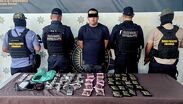 La detención se concretó en la colonia Sierra Morena, donde los oficiales interceptaron al sospechoso. | Foto: Cortesía