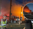 Reportan intensa movilización por incendio en tienda de conveniencia en Monterrey.